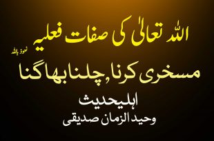 الله تعالیٰ کی صفات فعلیہ مسخری کرنا چلنا بھاگنا ہے - اہلیحدیث کتب سے سکین پیجز