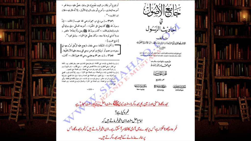شیعہ سجدہ گاہ (خاک) پر سجدہ کیوں کرتے ہیں - اہلیسنت کتب سے سکین پیجز
