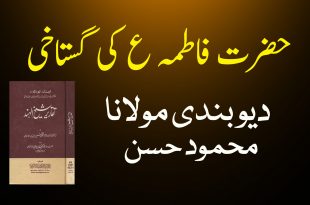 حضرت فاطمہ ع زبان دراز تھیں ( معاذ الله ) - مولانا محمود دیوبندی