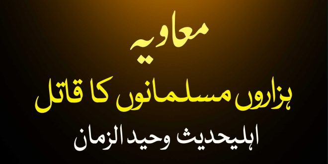 معاویہ نے ہزاروں مسلمانوں کا خون گرایا - اہلیحدیث کتب سے سکین پیجز