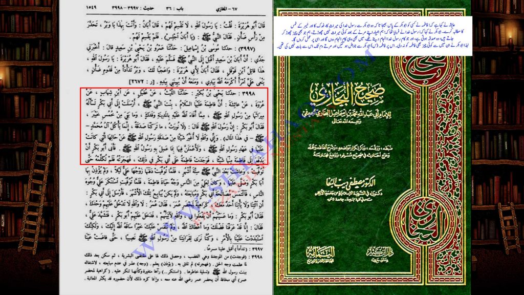 حضرت فاطمہ ع کا حضرت ابو بکر سے کسی کو بھیج کر فدک کا مطالبہ کرنا - اہلیسنت کتب سے سکین پیجز