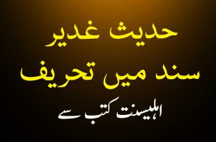 حدیث غدیر کی سند میں تحریف - اہلسینت کتب سے سکین پیجز