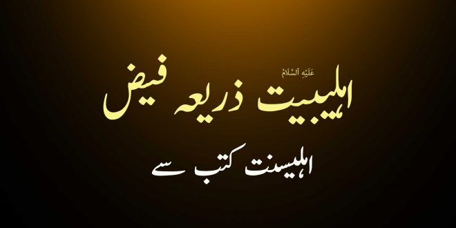 اہلیبیت ع تمام مخلوقات کے لئے ذریعہ فیض ہیں - اہلسنت کتب سے سکین پیجز