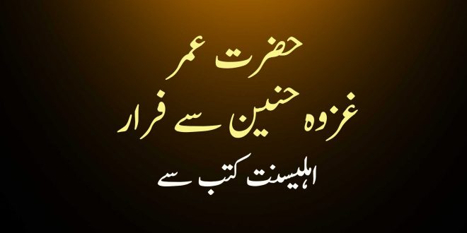 خلیفہ دوم حضرت عمر کا غزوہ حنین سے فرار - اہلسنت کتب سے سکین پیجز