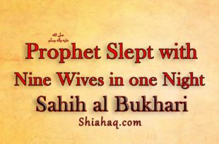 Allah’s Messenger used to sleep with his Nine Wives in one Night – Sahih al Bukhari