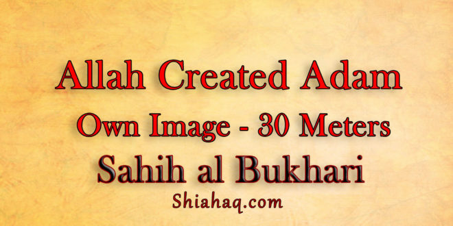 Allah created Adam in his Image of 30 Meters - Sahih al Bukhari