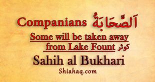 Hadith - Some Companions will be taken away from Lake Fount - Sahih al Bukhari