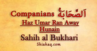Haz Umar bin khatab ran away from battle of Hunain - Sahih al Bukhari