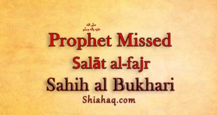 Prophet pbuh Missed ṣalat al-fajr - Sahih al Bukhari