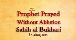 Prophet pbuh Prayed without Ablution – Sahih al Bukhari