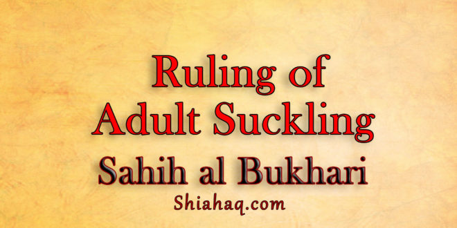 Controversial Ruling of Adult Suckling - Sahih al Bukhari