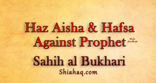 Haz Aisha and Hafsa were against Prophet Pbuh - Sahih Al Bukhari