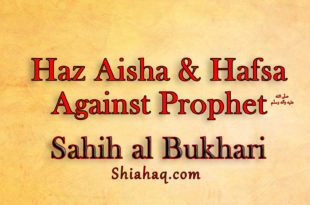 Haz Aisha and Hafsa were against Prophet Pbuh - Sahih Al Bukhari