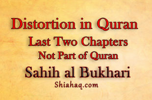 Distortion - Last Two Chapters are not Part of Quran - Sahih al Bukhari