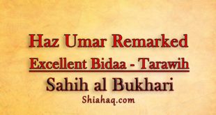 Haz Umar Remarked what an Excellent Bidaa is Tarawih - Sahih al Bukhari