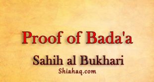 Proof of Bada'a - Sahih al Bukhari
