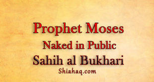 Prophet Moses pbuh being Naked in Public - Sahih al Bukhari