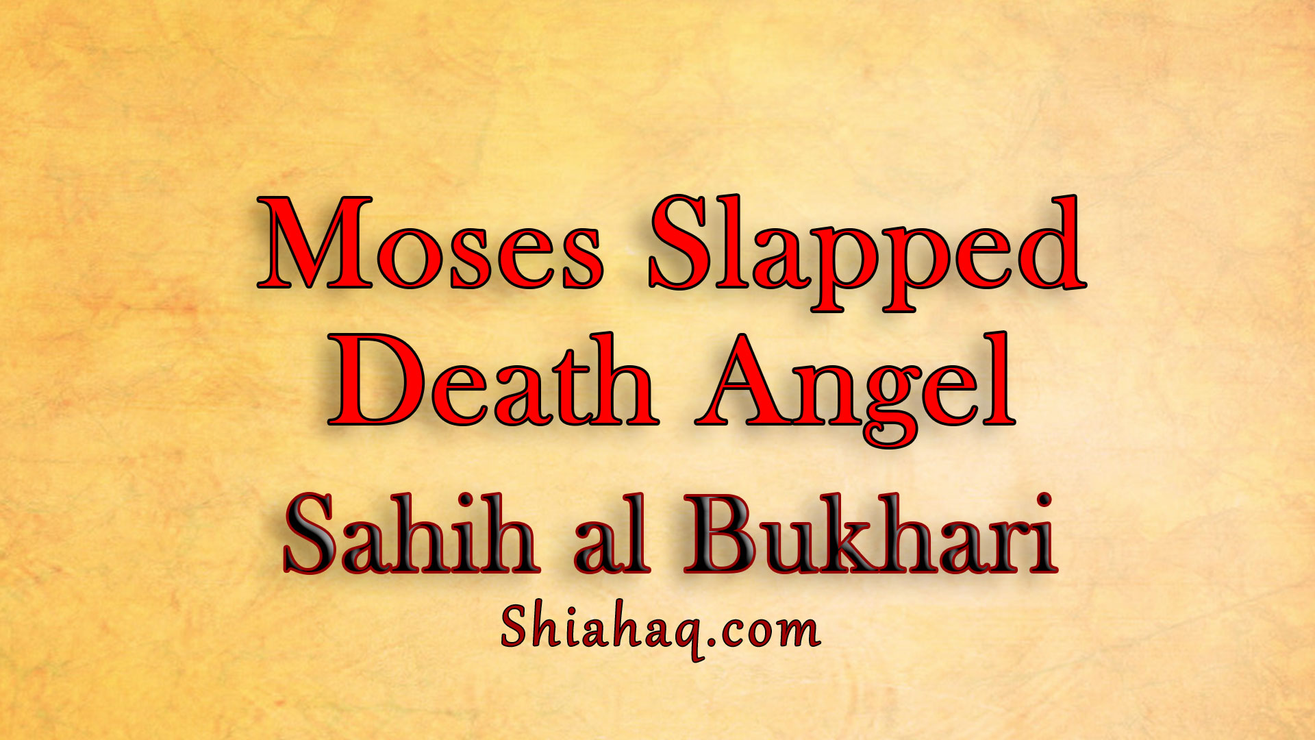 Prophet Moses Slap Angels