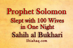 Prophet Solomon slept with his 100 Wives in one night - Sahih al Bukhari