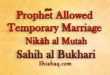 Prophet pbuh allowed Temporary Marriage - Sahih al Bukhari